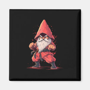 Karate Gnome Taekwondo Martial Arts Fighter Magnet