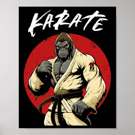 Karate Gorilla Karatek Poster (Vorne)