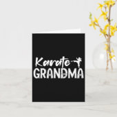 Karate Grandma Appreciation Karate Grandmutter Karte (Gelbe Blume)