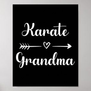 Karate Grandma Nana Karate Sport Lover Mütter Day Poster