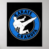 Karate Grandpa Karate Kämpfer Opa Karate Figh Poster (Vorne)