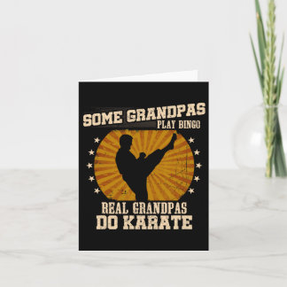 Karate Grandpa Shirt - Real Grandpas Do Karate Karte