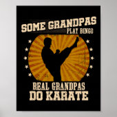 Karate Grandpa Shirt - Real Grandpas Do Karate Poster (Vorne)