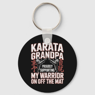Karate Grandpa unterstützt meinen Krieger Karate G Schlüsselanhänger