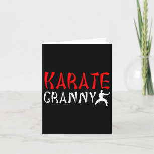 Karate Granny Proud Karate Granny Grandma 1 Karte