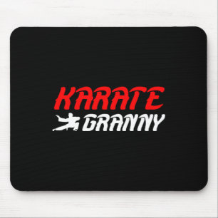 Karate Granny Proud Karate Granny Grandma Mousepad