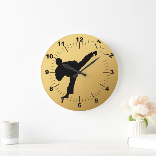 Karate Große Wanduhr (Zuhause)