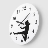 Karate Große Wanduhr (Winkel)