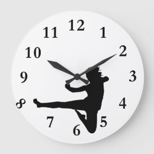 Karate Große Wanduhr