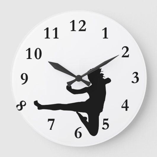 Karate Große Wanduhr (Vorderseite)