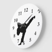 Karate Große Wanduhr (Winkel)