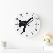 Karate Große Wanduhr (Zuhause)