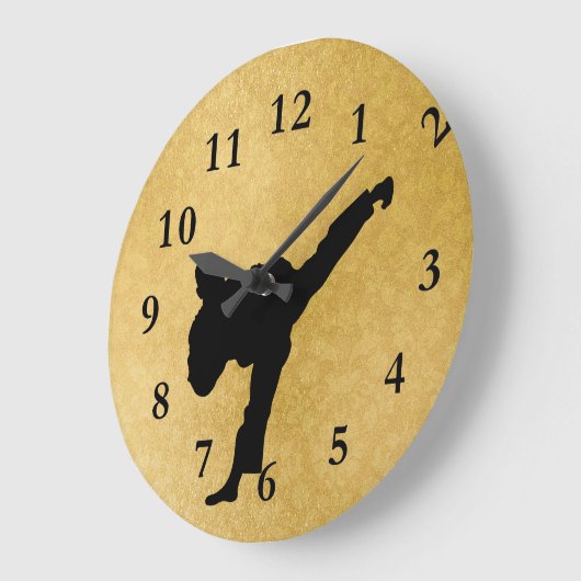 Karate Große Wanduhr (Winkel)