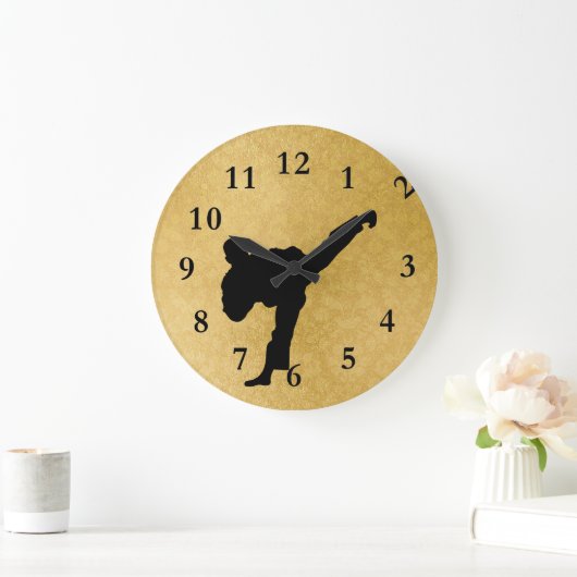 Karate Große Wanduhr (Zuhause)
