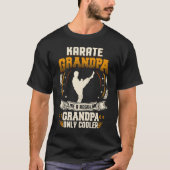 Karate-Großvater-regelmäßiger Großvater nur cooler T-Shirt (Vorderseite)