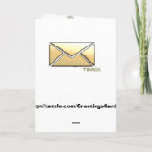 Karate-Gruß-Karte Karte (Rückseite)