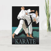 Karate-Gruß-Karte Karte (Vorderseite)