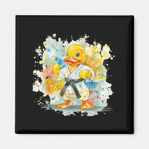 Karate-Gummiente-Motiv-Taekwondo-Jiu-Jitsu-MMA Magnet
