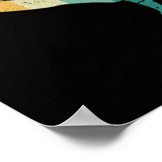 Karate Gürtel Silhouette Martial Arts Coach Fan Poster (Ecke)