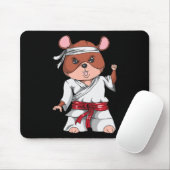 Karate Hamster Kickboxen Martial Arts Jiu Jitsu Fa Mousepad (Mit Mouse)