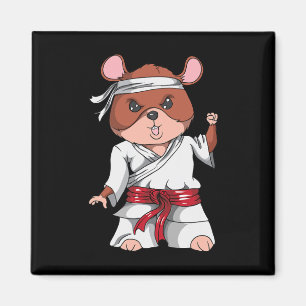 Karate Hamster Kickboxing Martial Art Jiu Jitsu Fa Magnet