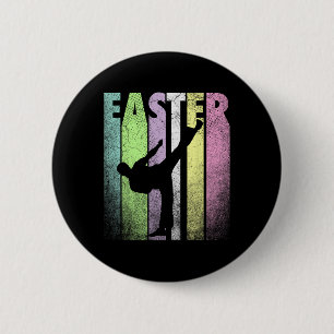 Karate Happy Oaster Funny Spring Fun Holiday Button