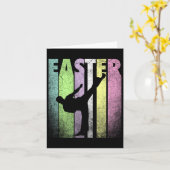 Karate Happy Oaster Funny Spring Fun Holiday Karte (Gelbe Blume)