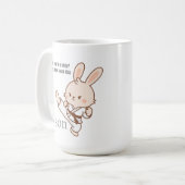 Karate-Hasen-Kaffeetasse Kaffeetasse (Vorderseite Links)