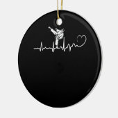 Karate Heartbeat-Geschenk für Karateka Keramik Ornament (Links)
