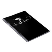 Karate Heartbeat-Geschenk für Karateka Notizblock (Rechte Seite)