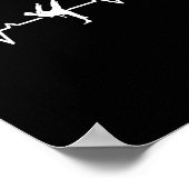 Karate Heartbeat Karate Fighter Karate Poster (Ecke)