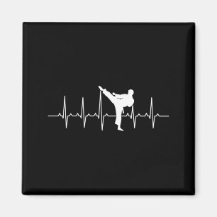Karate Herzschlag Kampfsporttrainer Taekwondo Magnet