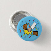 Karate-Hieb-Knopf Button (Vorne & Hinten)