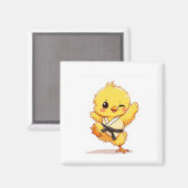 Karate-Huhn-Magnet Magnet (Vorderseite/Rückseite)