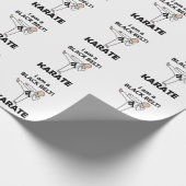 Karate I bin ein schwarzer Gürtel Karate Geschenkpapier (Ecke)