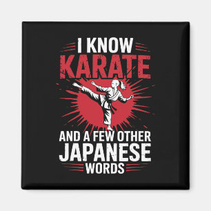 Karate I Know Karate und ein paar andere japanisch Magnet