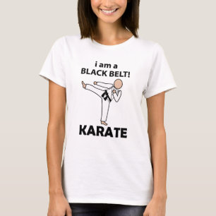 Karate ich bin ein schwarzer Gürtel Karate T-Shirt