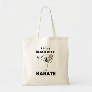 Karate ich bin ein schwarzer Gürtel Karate Tragetasche