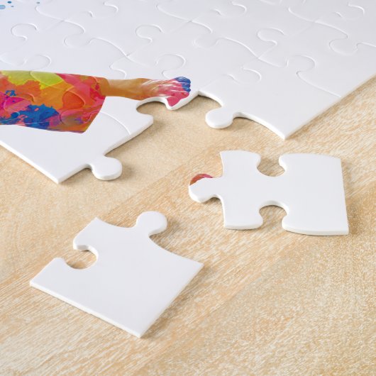 Karate in watercolor puzzle (Seite)