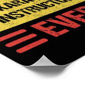 Karate Instructor 1 Poster (Ecke)