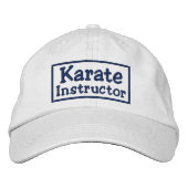 Karate Instructor Bestickte Kappe (Vorderseite)