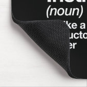 Karate Instructor Definition Funny Martial Arts Tr Mousepad (Ecke)
