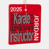 Karate Instructor Extraordinaire CUSTOM Keramikornament (Rechts)