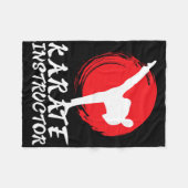 Karate Instructor Karate Teacher Karate Instructor Fleecedecke (Vorderseite (Horizontal))