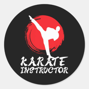 Karate Instructor Karate Teacher Karate Instructor Runder Aufkleber