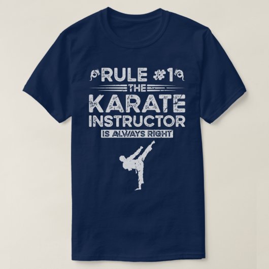 Karate Instructor Martial Arts Karateka T-Shirt (Design vorne)