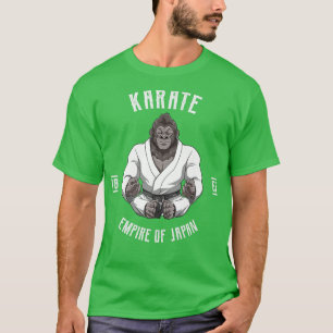 Karate Japan Okinawa Gorilla Karate Japanischer Ma T-Shirt