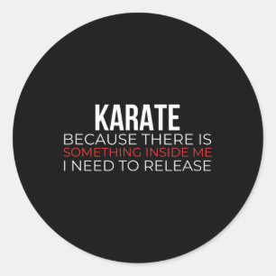 Karate Japanisch Martial Arts Shotokan Martial Art Runder Aufkleber