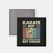 Karate Junge wie ein regelmäßiger Junge, aber Cool Magnet (Vorderseite/Rückseite)