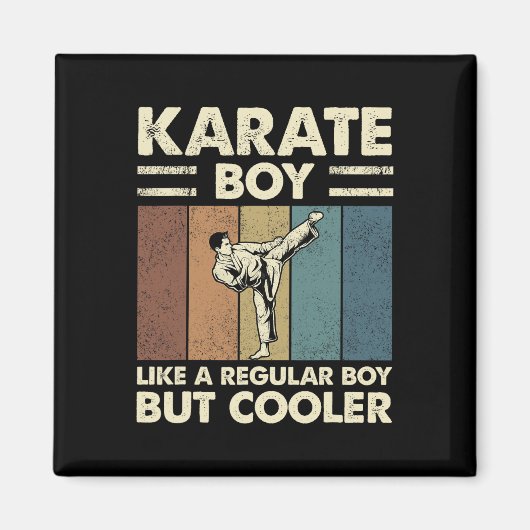 Karate Junge wie ein regelmäßiger Junge, aber Cool Magnet (Vorne)